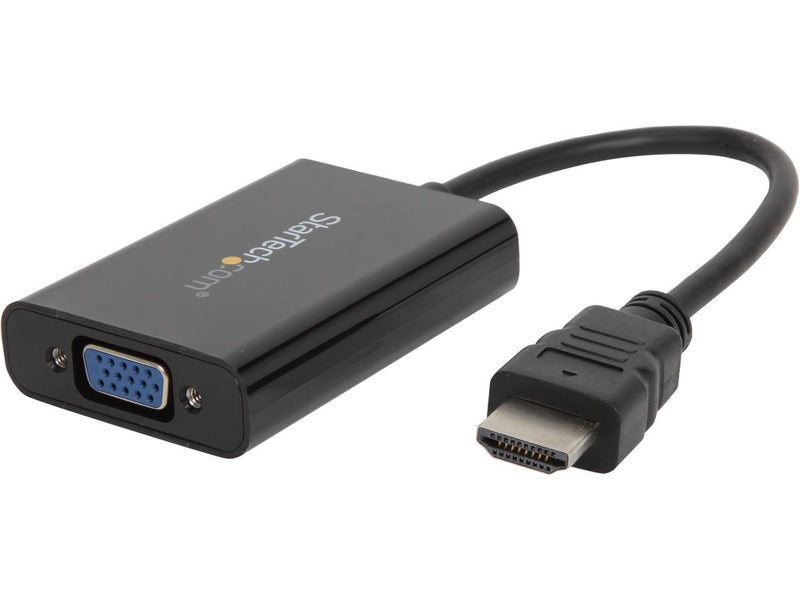 StarTech.com HD2VGAA2 HDMI to VGA Video Adapter Converter with Audio for Desktop