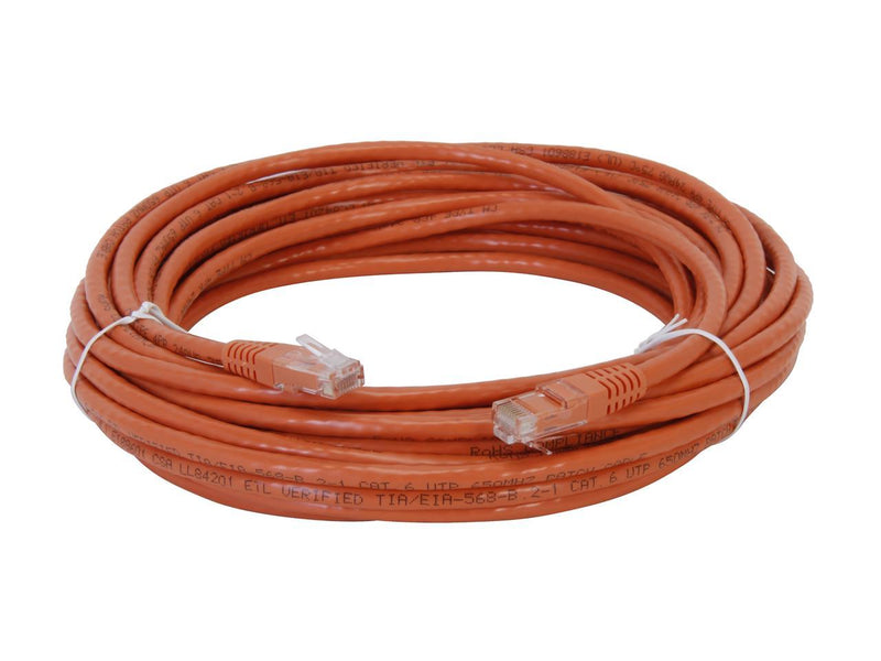 StarTech.com C6PATCH35OR 35 ft. Cat 6 Orange Molded RJ45 UTP Gigabit Patch Cable