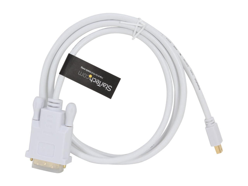 StarTech.com Model MDP2DVIMM6W Mini DisplayPort to DVI Adapter Converter Cable