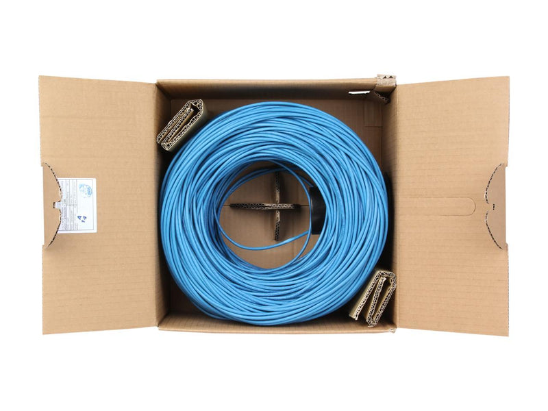 StarTech.com WIR5ECMPBL 1000 ft. Cat 5E Blue Solid UTP Ethernet Cable - Bulk