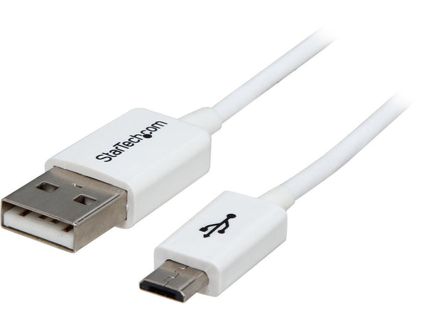 StarTech USBPAUB50CMW 0.5m White Micro USB Cable - A to Micro B