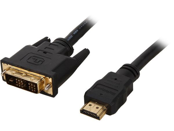 StarTech.com HDDVIMM3 Black HDMI (19 pin) Male to DVI-D (19 pin) Male to Male