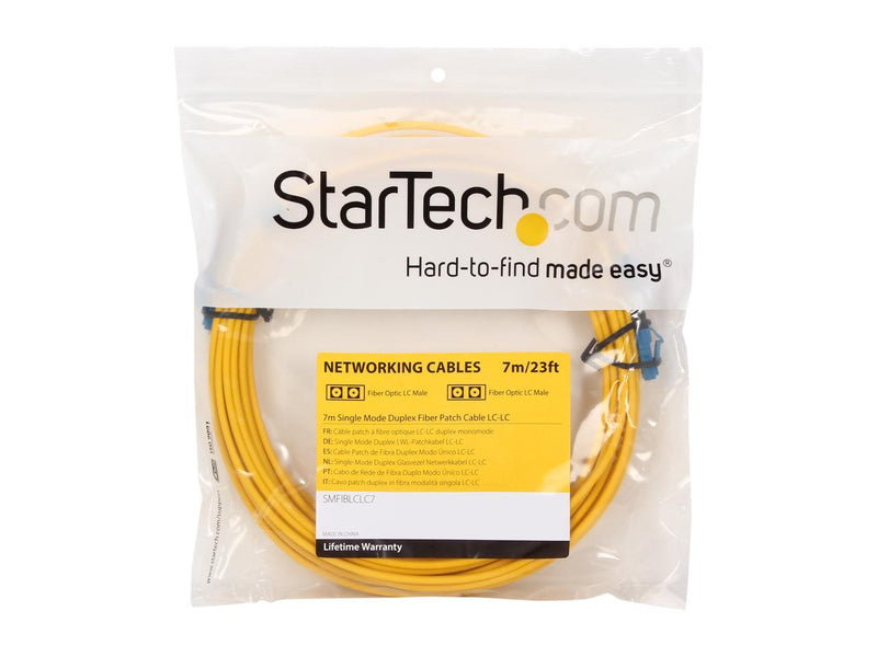 StarTech.com SMFIBLCLC7 22.97 ft. (7m) Single Mode Duplex Fiber Patch Cable