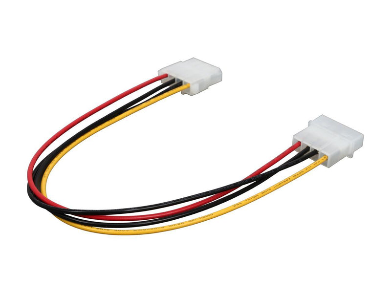 StarTech.com Model LP4POWEXT12 12in Molex LP4 Power Extension Cable – M/F Male