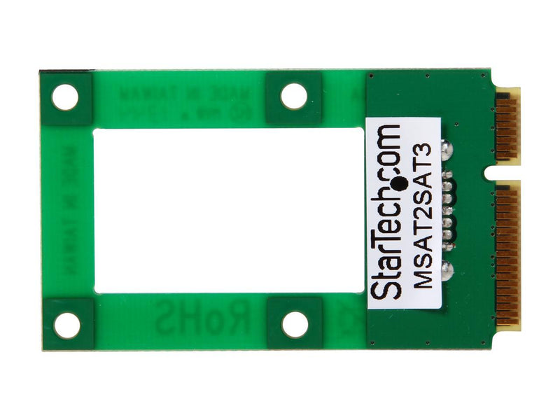 StarTech.com MSAT2SAT3 mSATA to SATA HDD / SSD Adapter