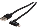 StarTech.com USBLT2MBR Black Angled Black Apple 8-pin Lightning Connector to USB