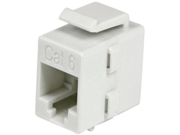 StarTech.com White Cat 6 RJ45 Keystone Jack Network Coupler - F/F