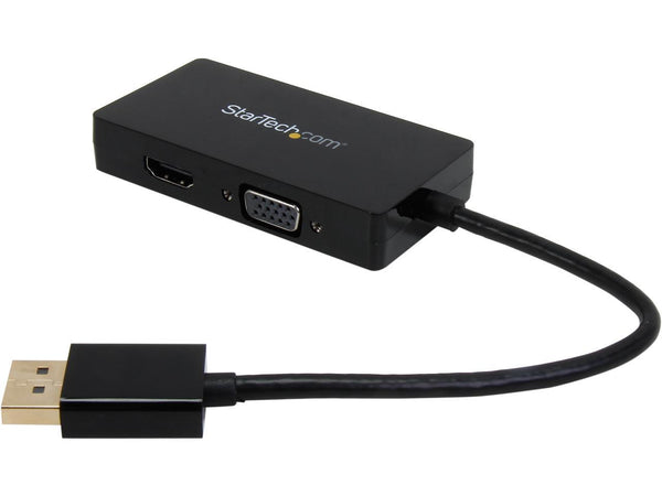 StarTech.com DP2VGDVHD DisplayPort to VGA / DVI / HDMI® Adapter – 3-in-1 DP