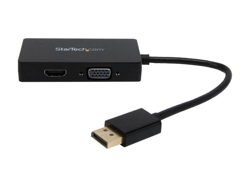 StarTech.com DP2VGDVHD DisplayPort to VGA / DVI / HDMI® Adapter – 3-in-1 DP