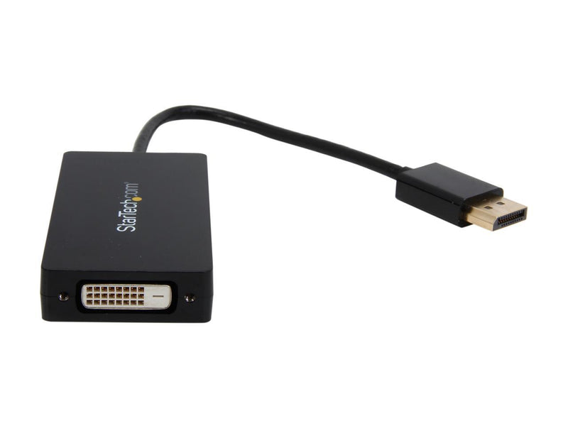 StarTech.com DP2VGDVHD DisplayPort to VGA / DVI / HDMI® Adapter – 3-in-1 DP