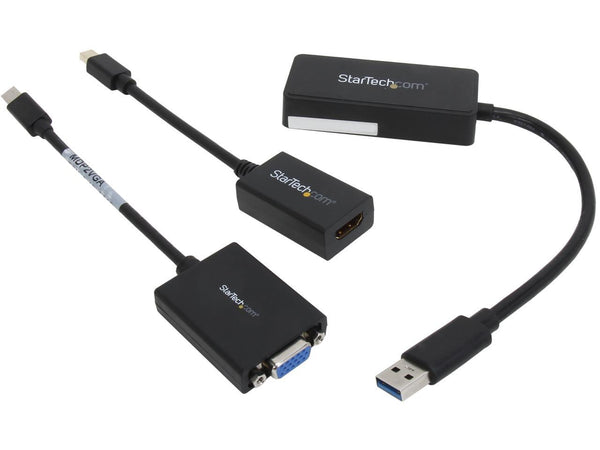 StarTech.com MSTP3MDPUGBK Surface Pro 3 HDMI VGA and Gigabit Ethernet Adapter