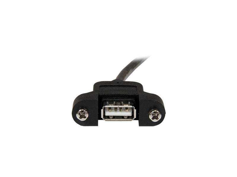 StarTech.com 2 ft Panel Mount USB Cable A to A - F/M