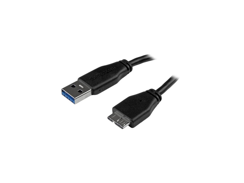 StarTech.com 15cm (6in) Short Slim SuperSpeed USB 3.0 A to Micro B Cable - M/M