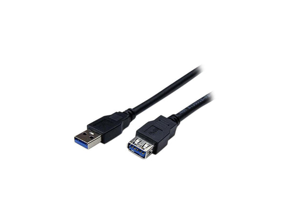 StarTech 2m Black SuperSpeed USB 3.0 Extension Cable A to A - Male