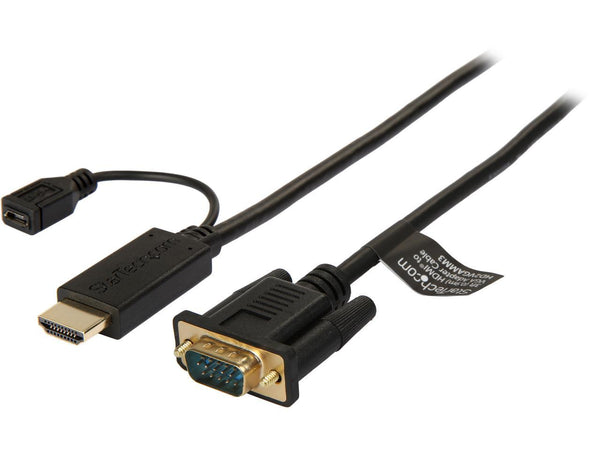 StarTech.com HD2VGAMM3 HDMI to VGA Active Converter Cable - HDMI to VGA Adapter