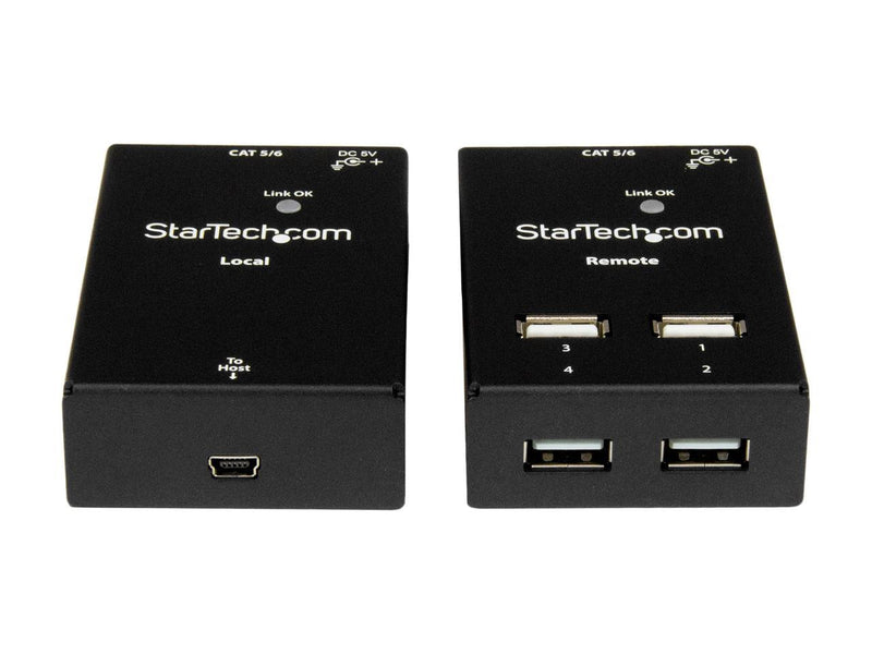 StarTech.com USB2004EXTV 4-port USB 2.0-over-Cat5-or-Cat6 extender - up to 130ft