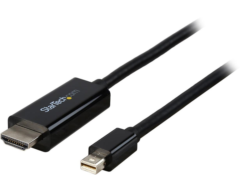 StarTech.com Model MDP2HDMM1MB Mini DisplayPort to HDMI converter cable - 4K