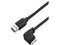 StarTech.com 2m 6 ft Slim Micro USB 3.0 Cable - USB 3.0 A to Right-Angle Micro