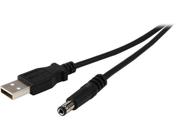 StarTech.com USB2TYPEN2M Black USB to 5.5mm power cable - Type N barrel