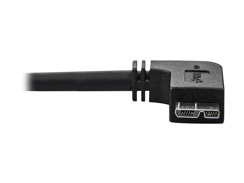 StarTech.com 1m 3 ft Slim Micro USB 3.0 Cable - M/M - USB 3.0 A to Left-Angle