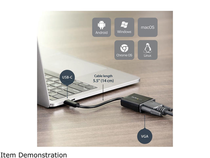 StarTech.com CDP2VGA USB-C to VGA Adapter