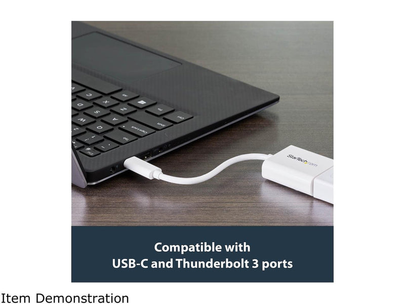 StarTech.com CDP2VGAW USB-C to VGA Adapter