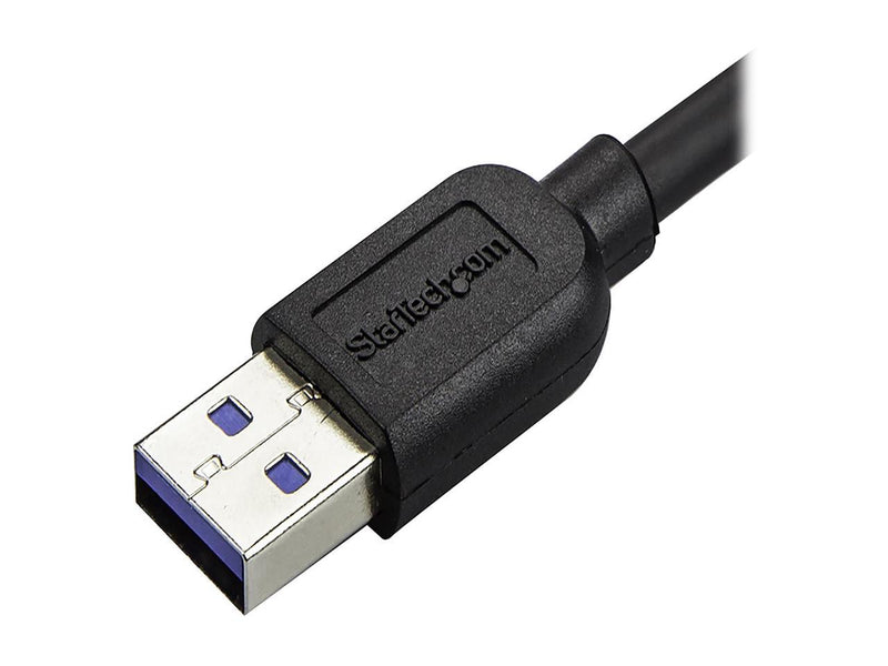 StarTech.com 0.5m 20in Slim Micro USB 3.0 Cable - M/M - USB 3.0 A to Left-Angle