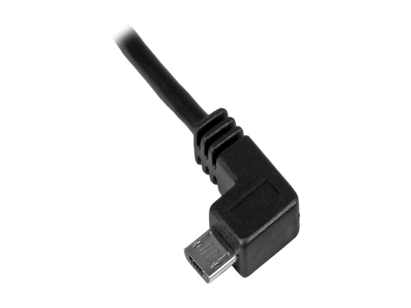 StarTech.com 1m 3 ft Left Angle Micro-USB Charge-and-Sync Cable M/M - USB 2.0 A