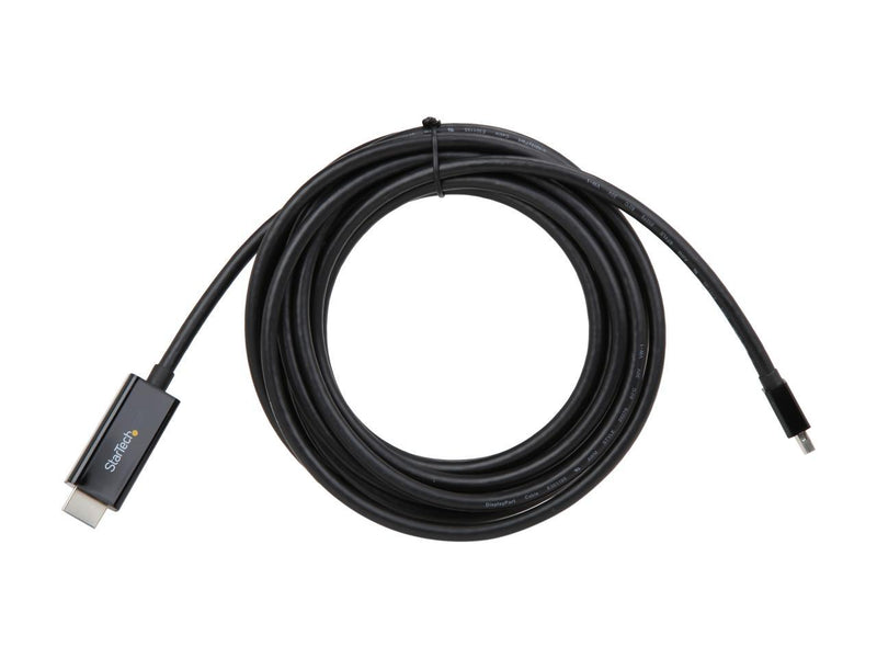 StarTech MDP2HDMM5MB 16.4ft. BlackMini DisplayPort to HDMI Adapter Cable 4K 30Hz