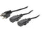 StarTech.com PXT101Y10 10 ft. Computer Power Cord - NEMA 5-15P to 2x C13