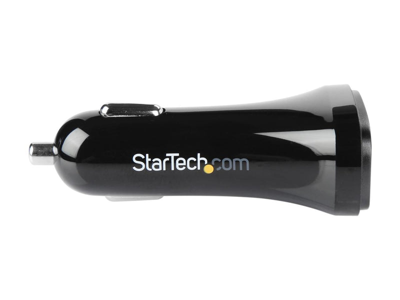 StarTech.com USB2PCARBKS Black Dual-Port USB Car Charger - 24W/4.8A