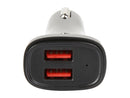 StarTech.com USB2PCARBKS Black Dual-Port USB Car Charger - 24W/4.8A