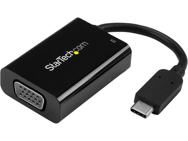 StarTech.com CDP2VGAUCP USB-C to VGA Adapter - with Power Delivery (USB PD) -