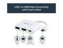 StarTech USB-C to HDMI Adapter - White - 4K 30Hz - Thunderbolt 3 Compatible