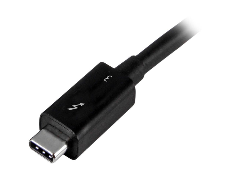 StarTech.com TBLT3MM1MA Black Thunderbolt 3 USB C Cable (40Gbps) - Thunderbolt