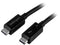 StarTech.com TBLT3MM1MA Black Thunderbolt 3 USB C Cable (40Gbps) - Thunderbolt