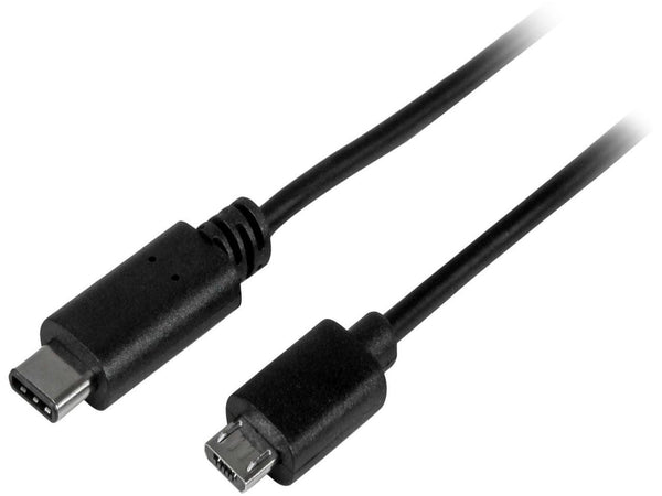 StarTech.com USB2CUB2M Black USB-C to Micro-B Cable