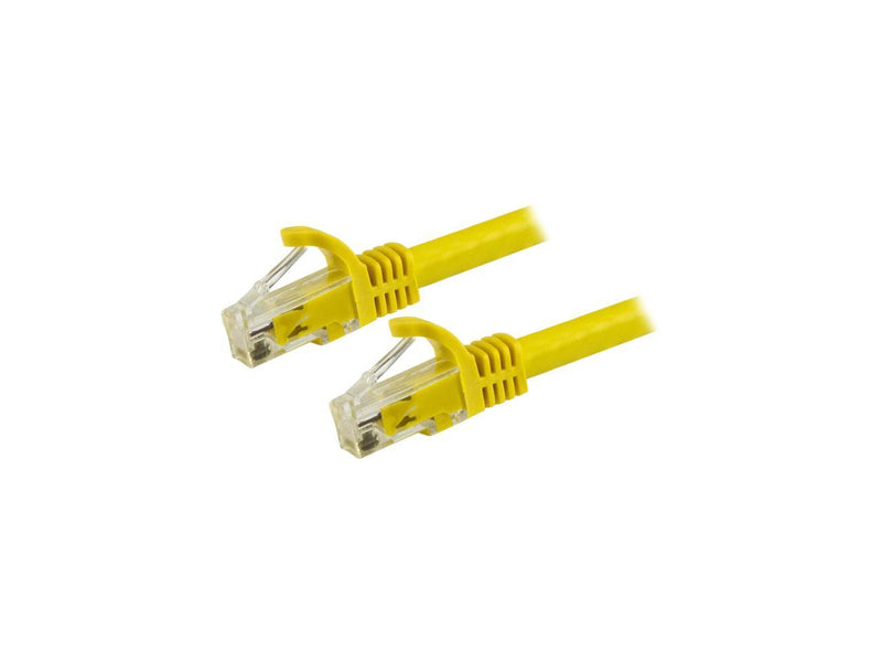 StarTech N6PATCH8YL Cat6 Patch Cable - 8 ft. - Yellow Ethernet Cable - Snagless