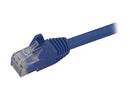 StarTech N6PATCH4BL 4 ft. Blue Cat6 Patch Cable with Snagless RJ45 Connectors -