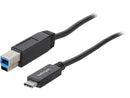 StarTech.com USB315CB2M Black USB-C to USB-B Cable