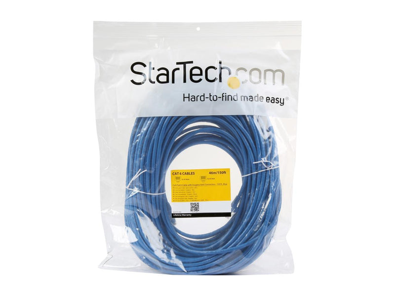 StarTech.com N6PATCH150BL 150 ft. Cat 6 Blue Cat 6 Cables