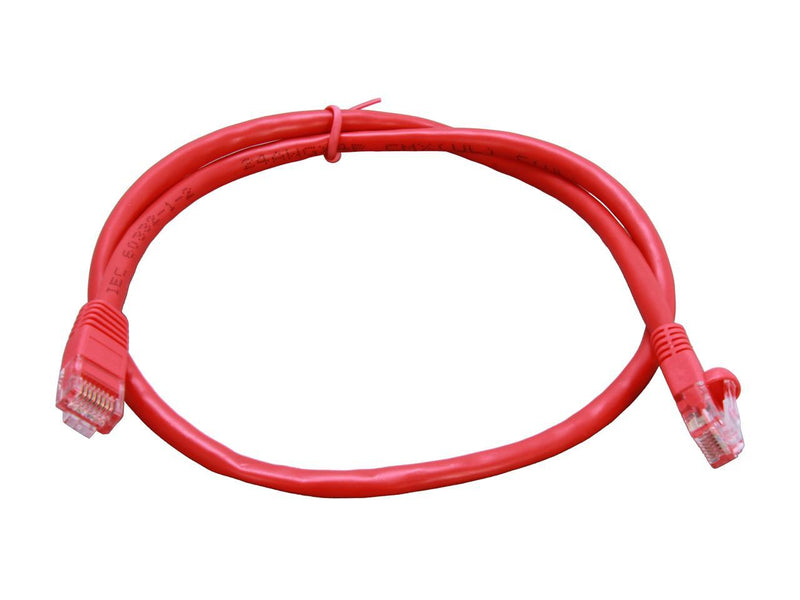 Coboc CY-CAT5E-02-RD 2 ft. Cat 5E Red 350Mhz UTP Network Cable