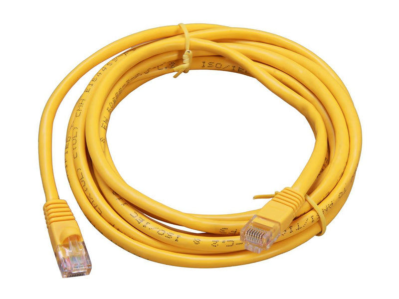 Coboc CY-CAT5E-10-YL 10 ft. Cat 5E Yellow 350Mhz UTP Network Cable