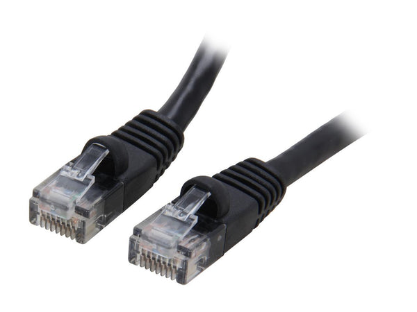 Coboc CY-CAT6-01-BK 1 ft. Cat 6 Black 550Mhz UTP Network Cable