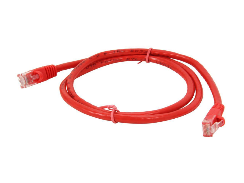 Coboc CY-CAT6-03-RD 3 ft. Cat 6 Red 550Mhz UTP Network Cable