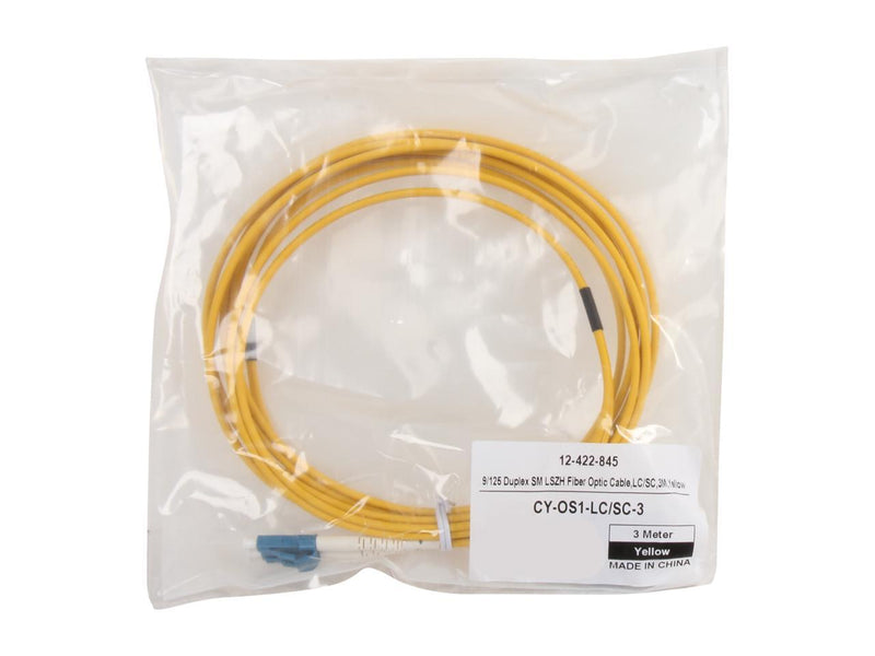 Coboc CY-OS1-LC/SC-3 9.84 ft. Fiber Optic Cable Male to Male