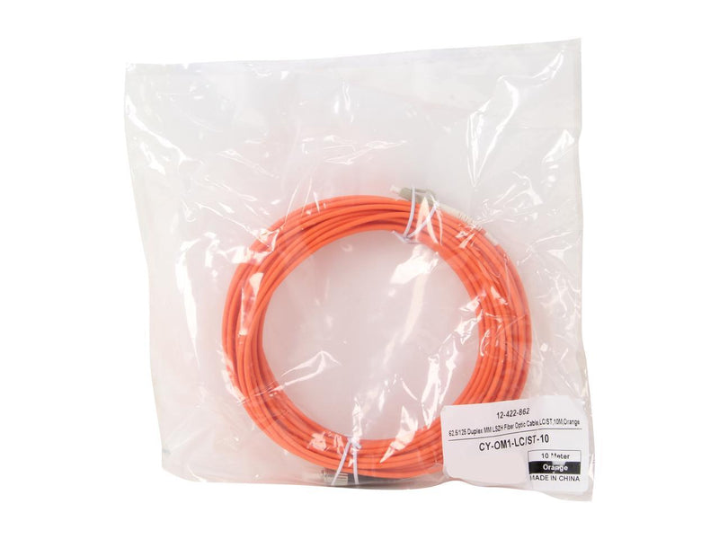 Coboc CY-OM1-LC/ST-10 32.81 ft. Fiber Optic Cable Male to Male