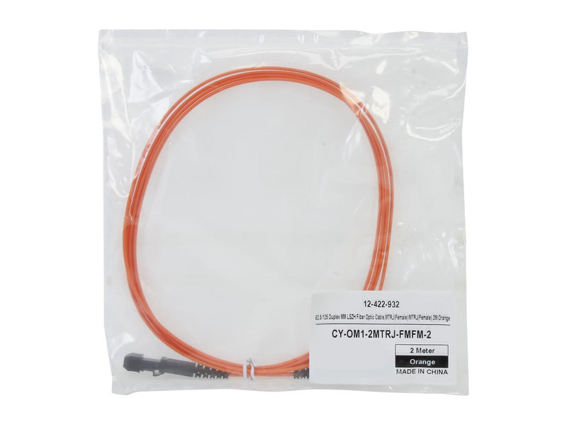 Coboc CY-OM1-2MTRJ-FMFM-2 6.65 ft. Fiber Optic Cable, MTRJ (Female) /MTRJ