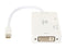 Coboc MDP122HDV-6-WH Mini DisplayPort 1.2 to HDMI, DVI & VGA Adapter, White