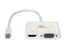 Coboc MDP122HV-6-WH Mini DisplayPort 1.2 to HDMI & VGA Adapter, White